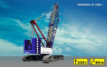 Crawler crane  220 t LIEBHERR LR 1200.1